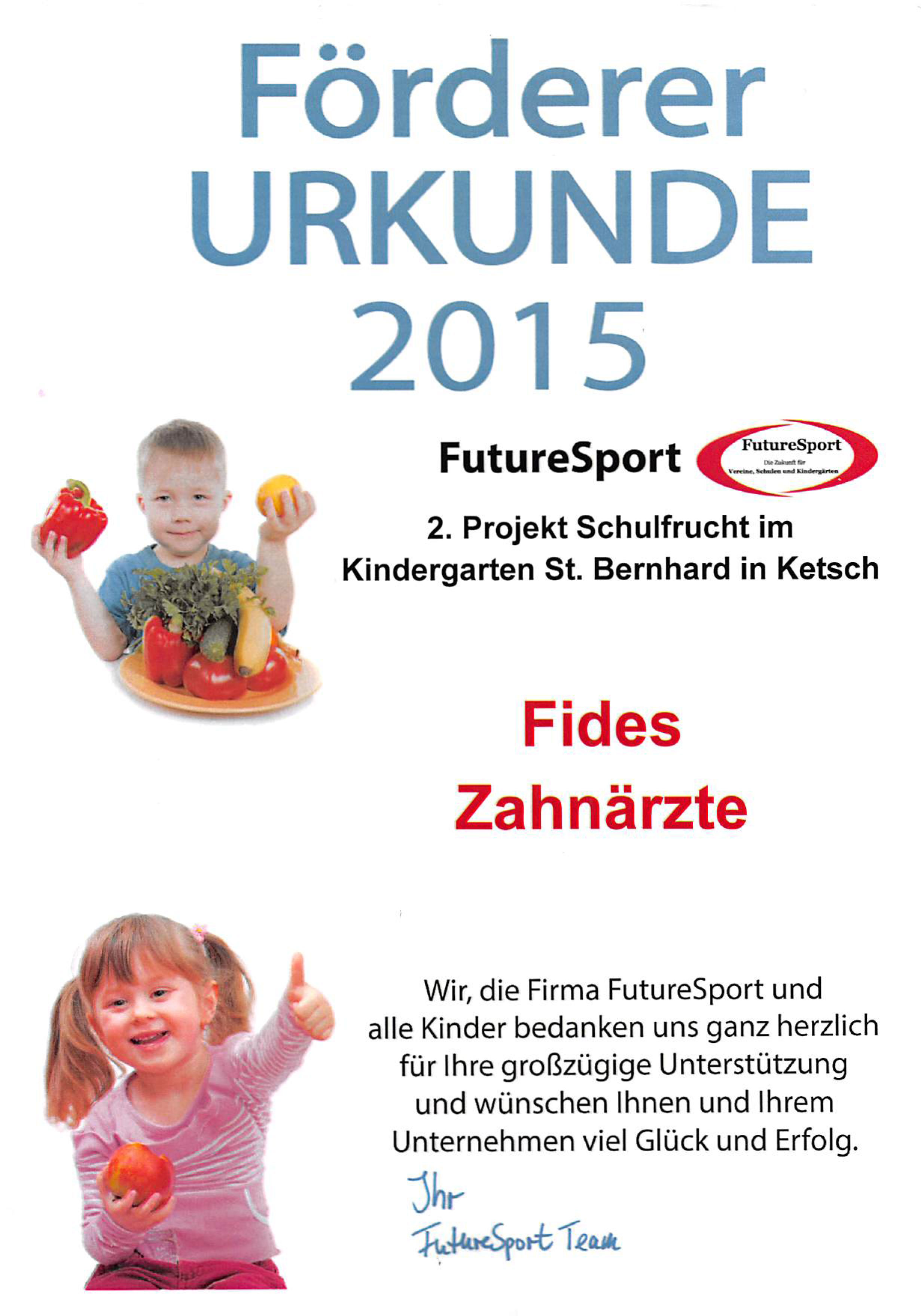 Urkunde 2015