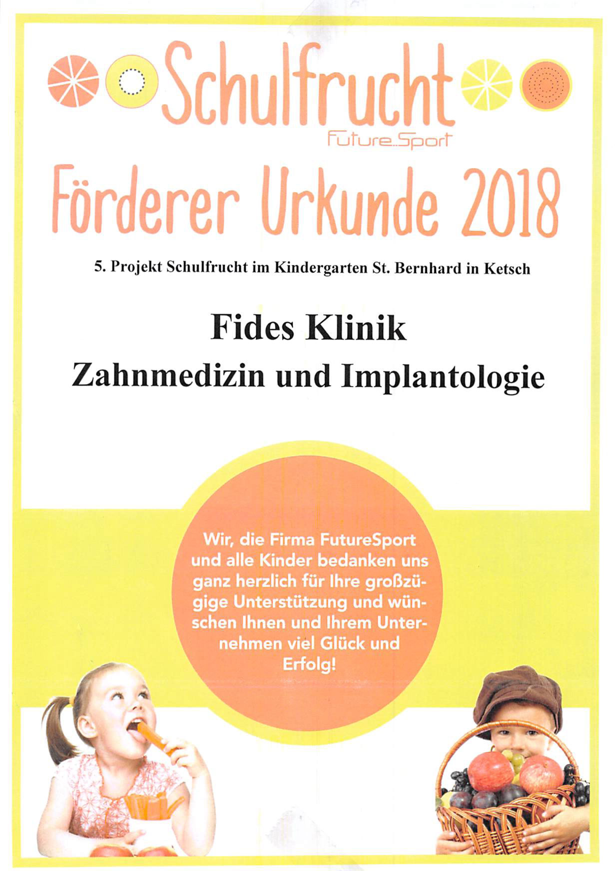 Urkunde 2018