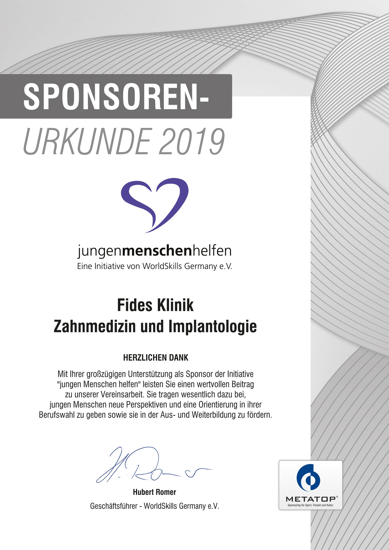 Urkunde 2019